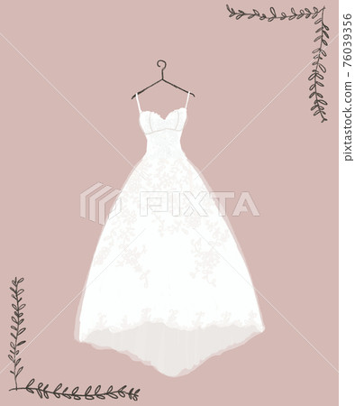 婚紗、連衣裙、婚紗、婚紗、掛衣架婚紗（帶框） 76039356