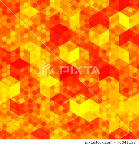 Lava Halftone Modern Design Backdrop. Hot Red Bright Pixel Camouflage 76041158