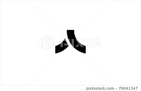 letter A Modern Monogram Logo Vector letter A Modern Monogram Logo Vector 76041347