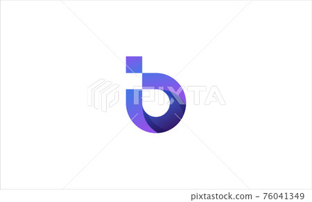 letter B Modern Monogram Logo Vector letter B Modern Monogram Logo Vector 76041349