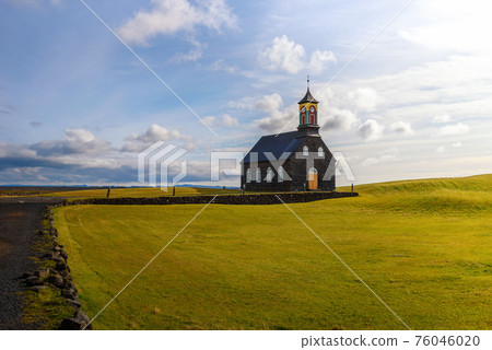 Hvalsneskirkja church near the village of Sandgerdi in Iceland Hvalsneskirkja church near the village of Sandgerdi in Iceland 76046020