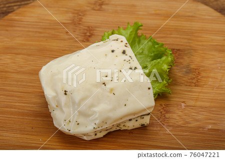 Halloumi cheese with mint for grill Halloumi cheese with mint for grill 76047221