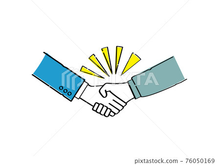 工人和商人之間的握手 76050169