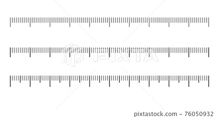 The measurement scale for the ruler. Different variants of vector markup The measurement scale for the ruler. Different variants of vector markup 76050932