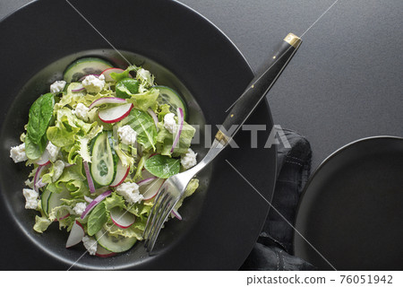 Salad fresh curd cheese 76051942