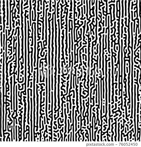 Cyclic Symmetric Multiscale Turing Pattern. Monochrome texture 76052450