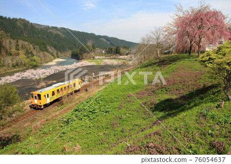 秋田內陸鐵路的春天（AN-8800型車輛） 76054637