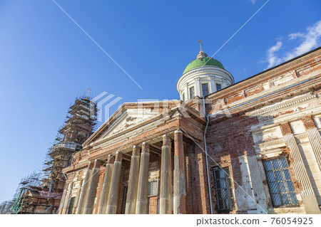 Exterior of the historic Trinity Cathedral in Yakhroma. Russia 76054925