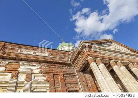 Exterior of the historic Trinity Cathedral in Yakhroma. Russia 76054928