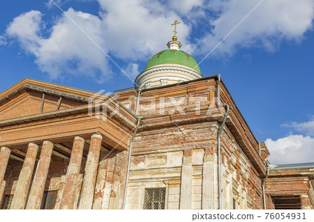 Exterior of the historic Trinity Cathedral in Yakhroma. Russia 76054931