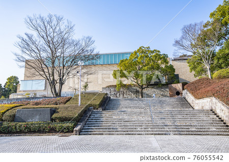 Tsu City, Mie Prefecture, Mie Prefectural Art Museum in fine weather 76055542