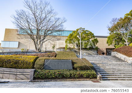 Tsu City, Mie Prefecture, Mie Prefectural Art Museum in fine weather 76055543