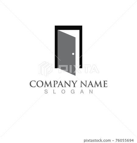 Door logo and symbol vector image Door logo and symbol vector image 76055694