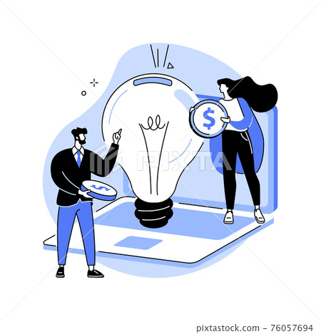 Crowdfunding abstract concept vector illustration. 76057694