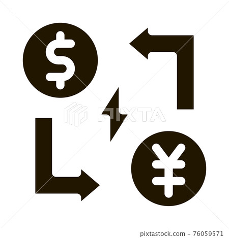 transfer of different currencies icon Vector Glyph Illustration transfer of different currencies icon Vector Glyph Illustration 76059571
