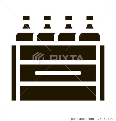 box with bottles of milk icon Vector Glyph Illustration box with bottles of milk icon Vector Glyph Illustration 76059720