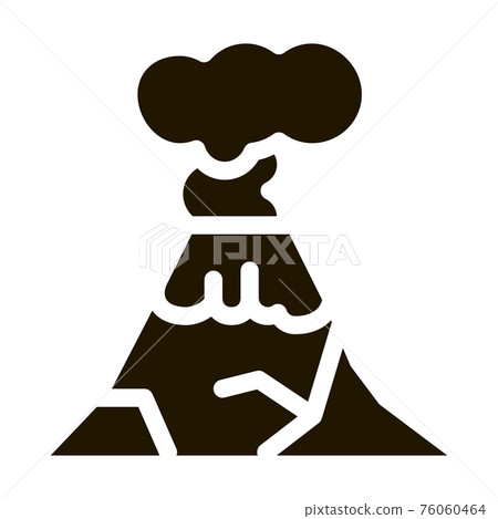 eruption icon Vector Glyph Illustration 76060464