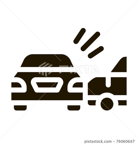 collision of two cars icon Vector Glyph Illustration collision of two cars icon Vector Glyph Illustration 76060687