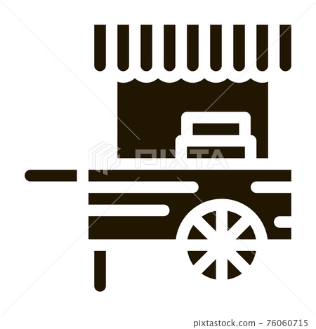 mobile food stalls icon Vector Glyph Illustration mobile food stalls icon Vector Glyph Illustration 76060715