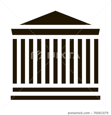 greek columns building icon Vector Glyph Illustration greek columns building icon Vector Glyph Illustration 76061079