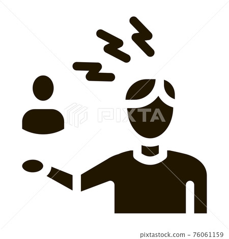 discussion and condemnation of man icon Vector Glyph Illustration discussion and condemnation of man icon Vector Glyph Illustration 76061159
