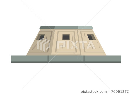 Military Observation Bunker as Defensive Fortification Vector Illustration 76061272