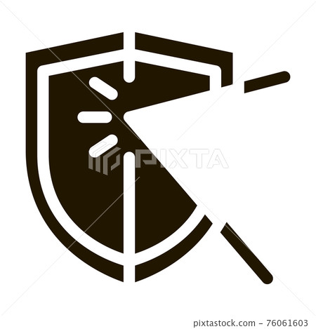 strike for defense icon Vector Glyph Illustration 76061603