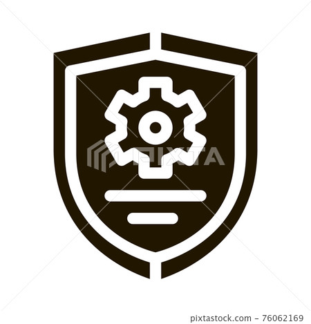 cybersecurity icon Vector Glyph Illustration 76062169