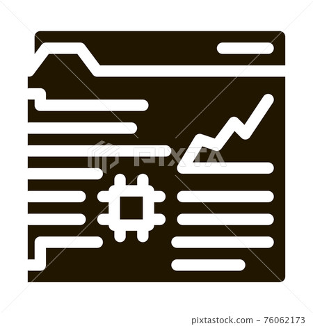 robotic process automation icon Vector Glyph Illustration 76062173