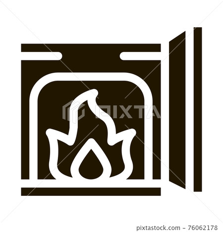 open fire in stove icon Vector Glyph Illustration open fire in stove icon Vector Glyph Illustration 76062178