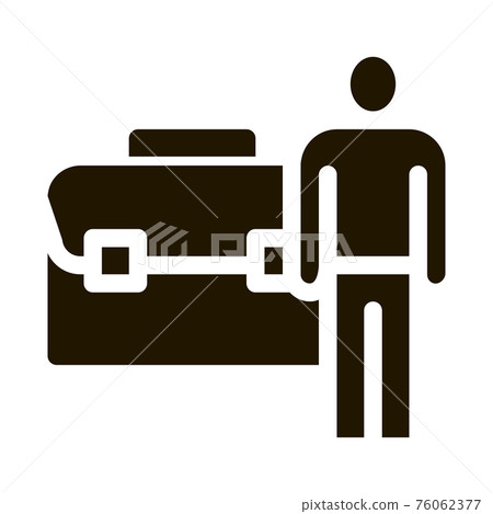 busy man icon Vector Glyph Illustration 76062377