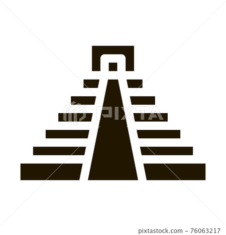 Temple Icon Vector Glyph Illustration - Stock Illustration [76063217 ...