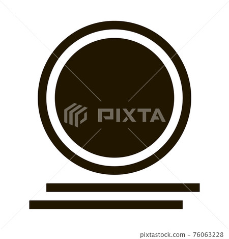 Golden Coins Icon Vector Glyph Illustration 76063228