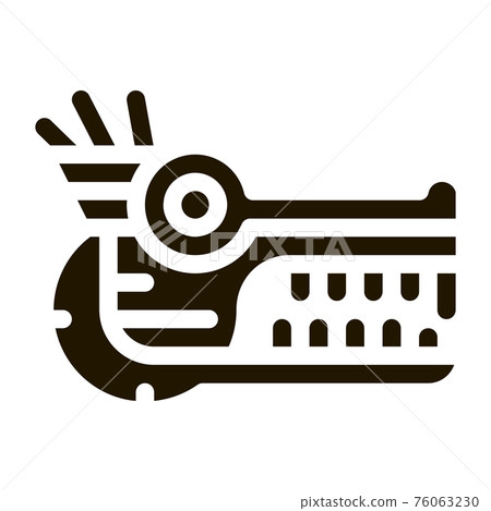 Sacred Totem Animal Head Icon Vector Illustration Sacred Totem Animal Head Icon Vector Illustration 76063230