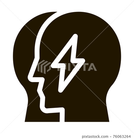 Human Versus Icon Vector Glyph Illustration Human Versus Icon Vector Glyph Illustration 76063264