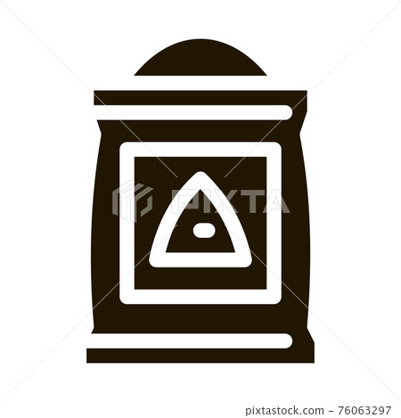 Cement Bag Icon Vector Glyph Illustration Cement Bag Icon Vector Glyph Illustration 76063297