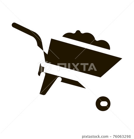Construction Cart Icon Vector Glyph Illustration Construction Cart Icon Vector Glyph Illustration 76063298