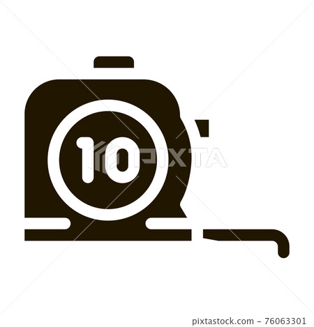 Reel Meter Tool Icon Vector Glyph Illustration Reel Meter Tool Icon Vector Glyph Illustration 76063301