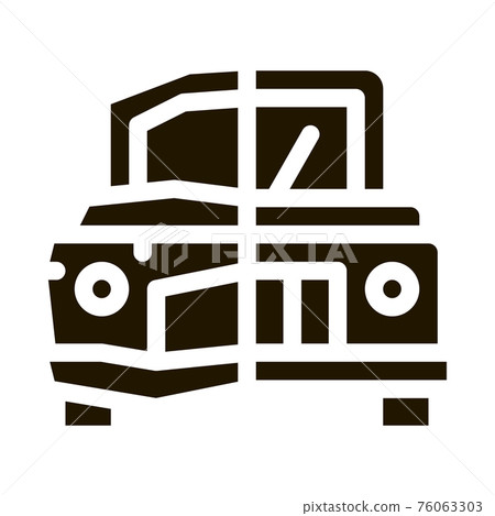 Crashed And Fixed Icon Vector Glyph Illustration Crashed And Fixed Icon Vector Glyph Illustration 76063303