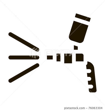 Paint Spray Tool Icon Vector Glyph Illustration Paint Spray Tool Icon Vector Glyph Illustration 76063304