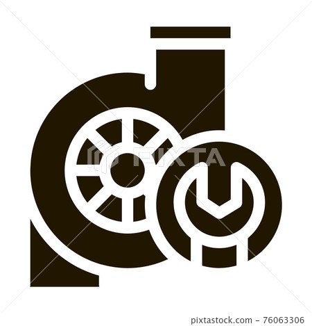 Turbine Repair Icon Vector Glyph Illustration Turbine Repair Icon Vector Glyph Illustration 76063306