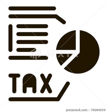 Tax Diagram Icon Vector Glyph Illustration 76064059