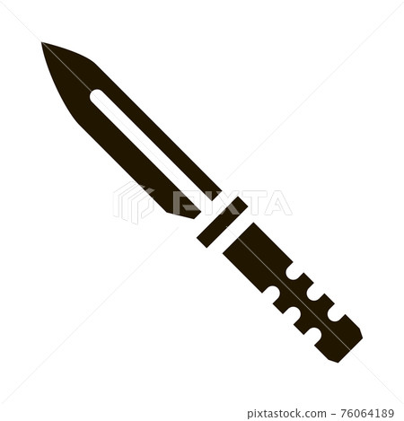 Knife Kitchenware Icon Vector Glyph Illustration Knife Kitchenware Icon Vector Glyph Illustration 76064189