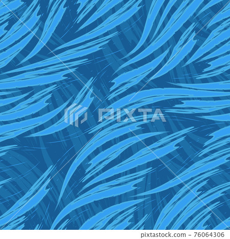 Seamless vector pattern of blue waves or... - Stock Illustration ...