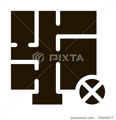 Wrong Plan Icon Vector Glyph Illustration Wrong Plan Icon Vector Glyph Illustration 76064677