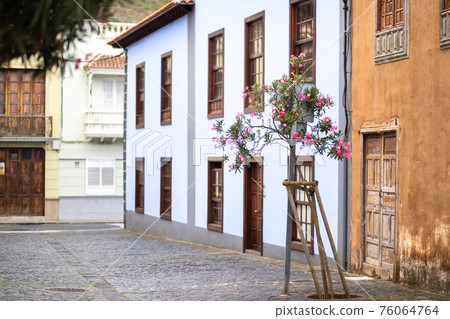 August 1, 2019. La Laguna Old Town Center in Tenerife, Canary Islands, Spain 76064764