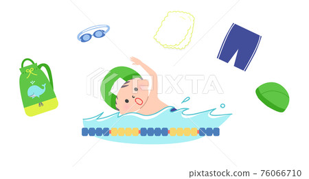 Boy swimming in the crawl 76066710