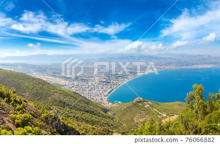 Panoramic view of Loutraki, Greece Panoramic view of Loutraki, Greece 76066882
