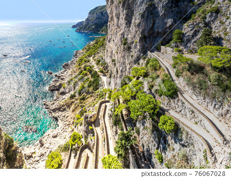 Capri island  in Italy 76067028