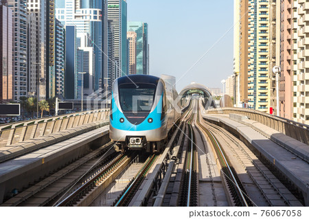 Dubai metro railway Dubai metro railway 76067058